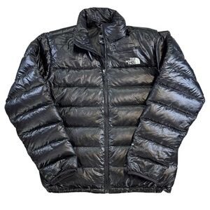 The North Face 600 Fill Down Jacket Black Core Puffer Mens Large TNF Lightweight